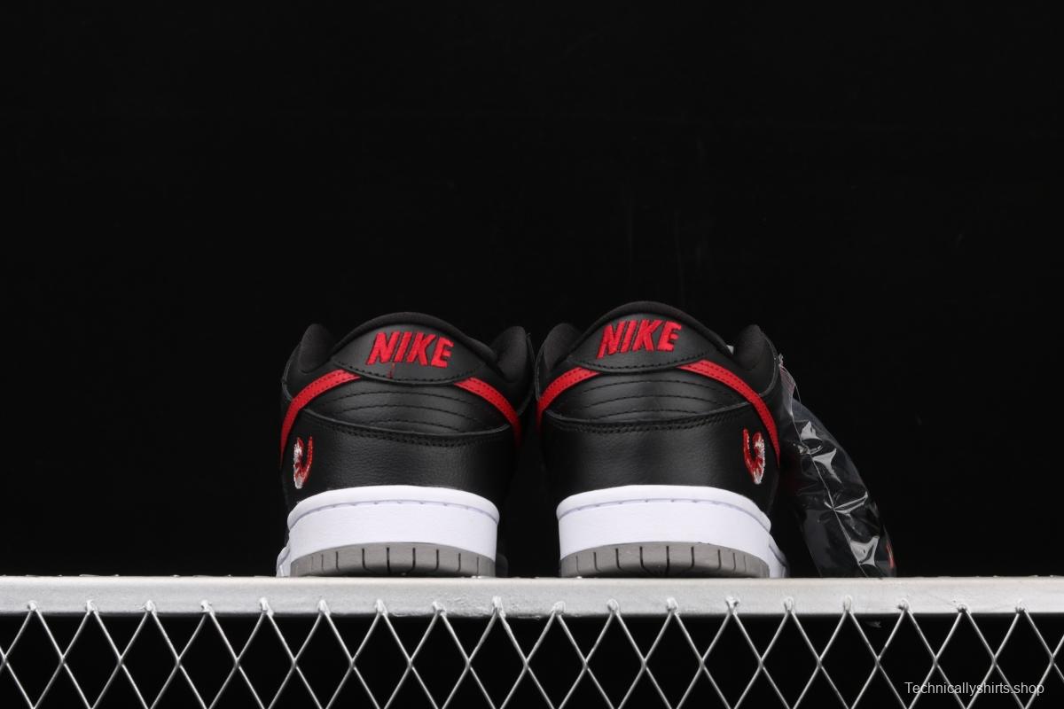 NIKE DUNK Low Premium 2020 black and red shrimp low-side leisure sports skateboard shoes 313170-060