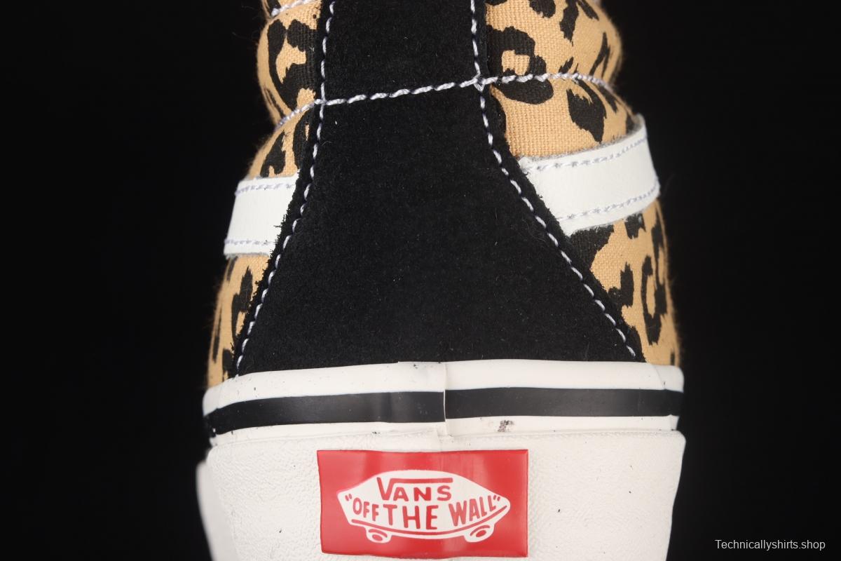 Vans UA SK8-Hi 38 DX Anaheim new leopard print high upper shoes VN0A38GFSGI