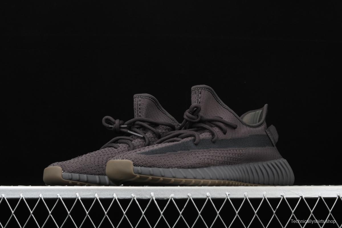 Adidas Yeezy Boost 350 V2 Cinder FY2903 Darth Coconut 350 second generation hollowed-out side transparent black angel color BASF popcorn