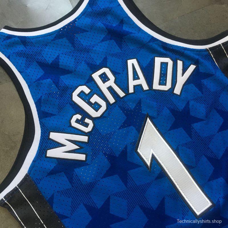 Men's Tracy McGrady Blue Retro Classic Team Jersey