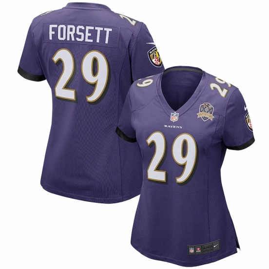 Women's Justin Forsett Purple Patch Player Limited Team Jersey