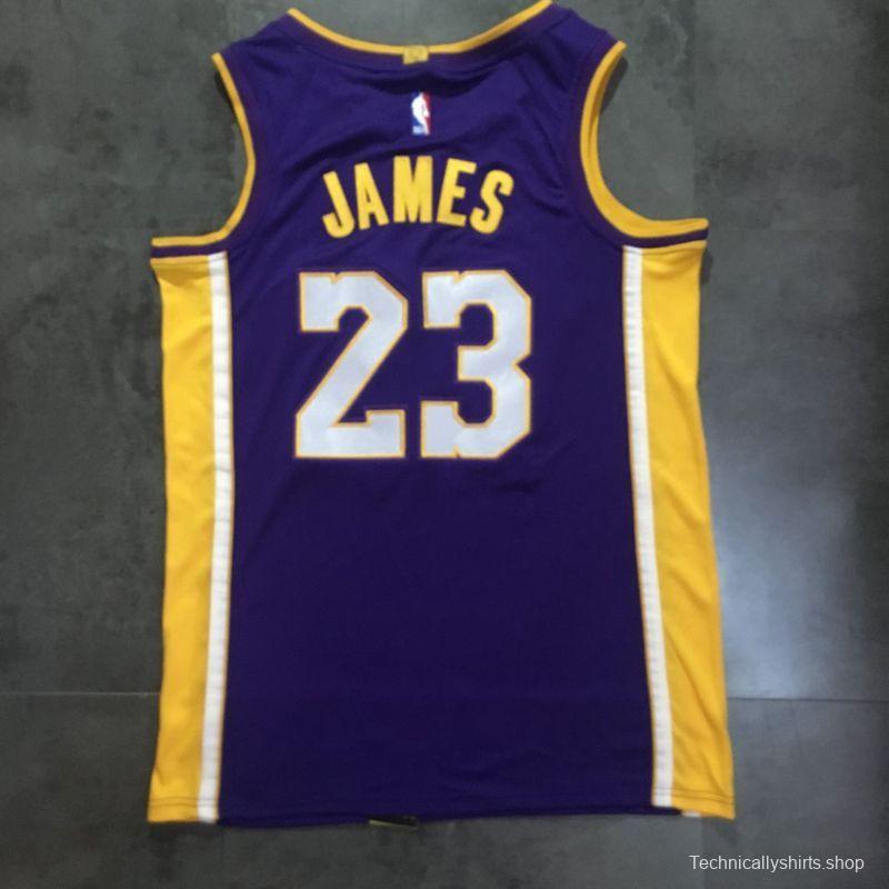 Men's LeBron James Purple Retro Classic Team Jersey