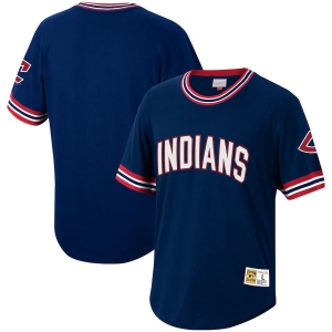 Men's Navy Cooperstown Collection Wild Pitch Throwback Jersey