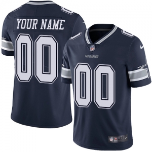 Men's Navy Customized Limited Team Jersey