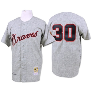 Men's 1969 Orlando Cepeda Gray Throwback Jersey