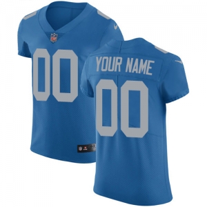 Men's Blue Throwback Custom Elite Team Jersey