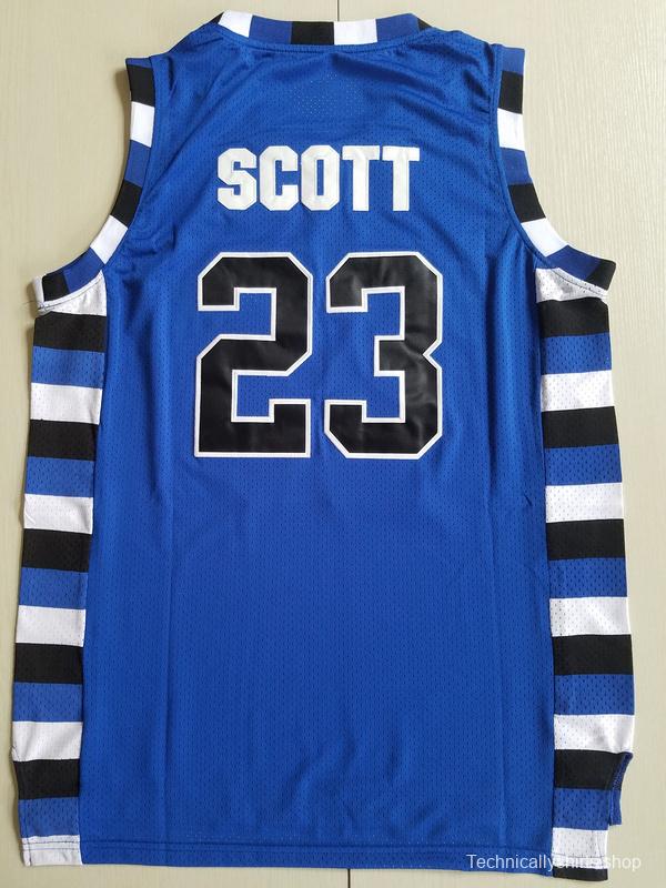 Nathan Scott 23 One Tree Hill Ravens Blue Basketball Jersey