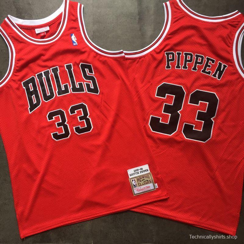 Men's Scottie Pippen Red Retro Classic Team Jersey