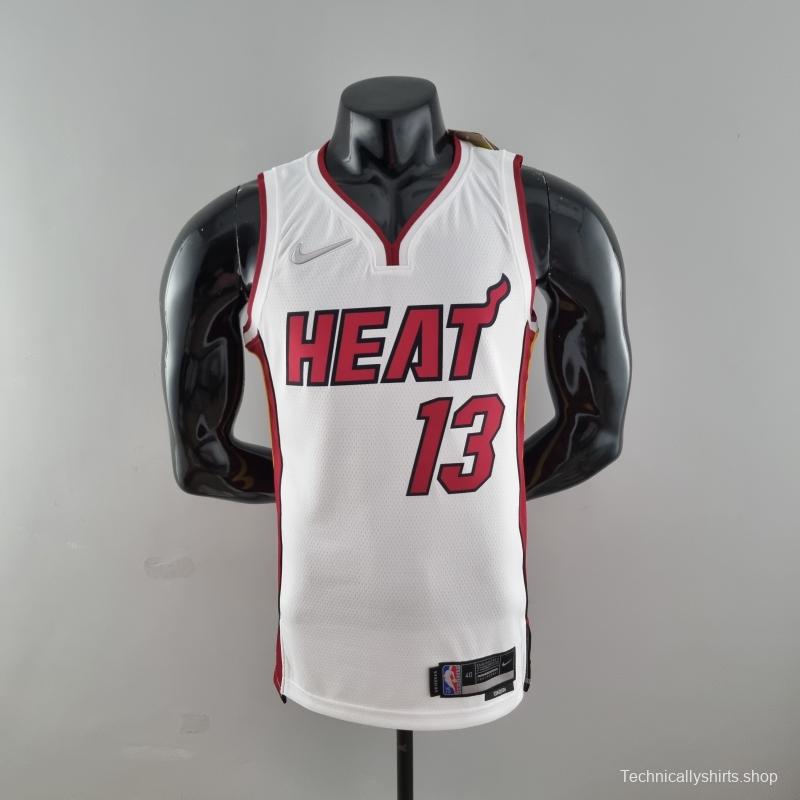 75th Anniversary Miami Heat ADEBAYO#13 White NBA Jersey