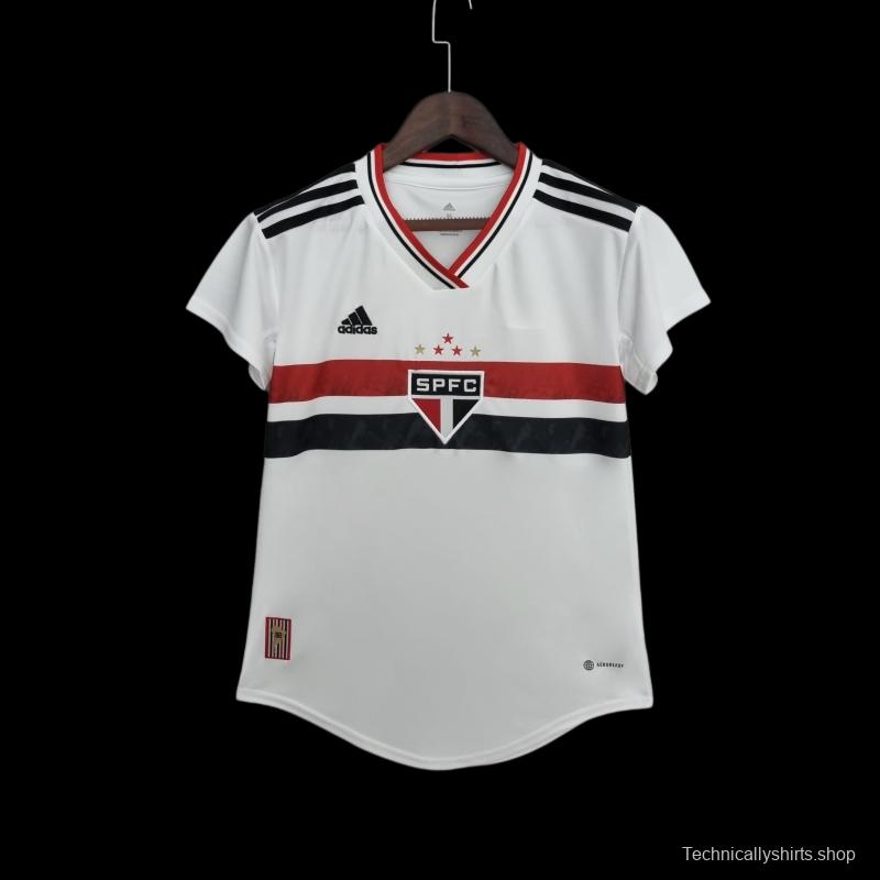 22/23 São Paulo Woman Home  Soccer Jersey