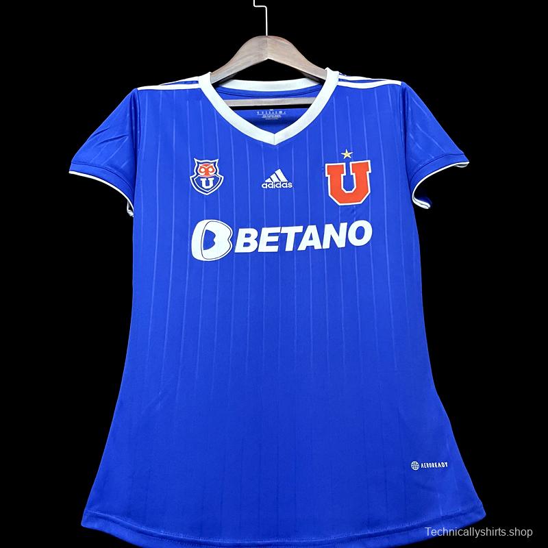 22/23 Chile Universidad De Home Woman  Soccer Jersey