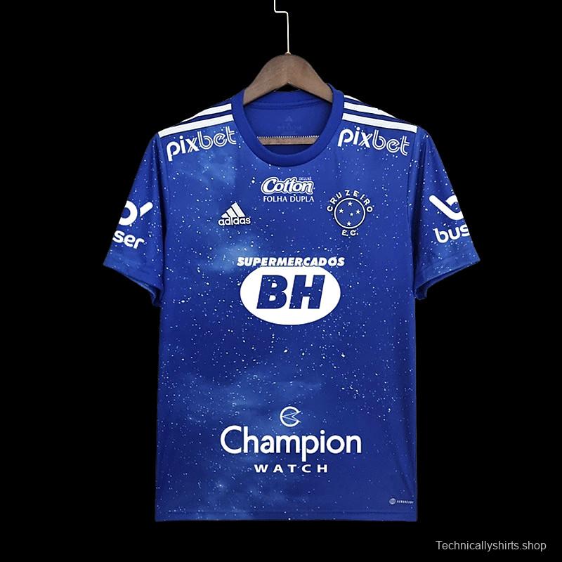 22/23 All Sponsors Cruzeiro Soccer Jersey