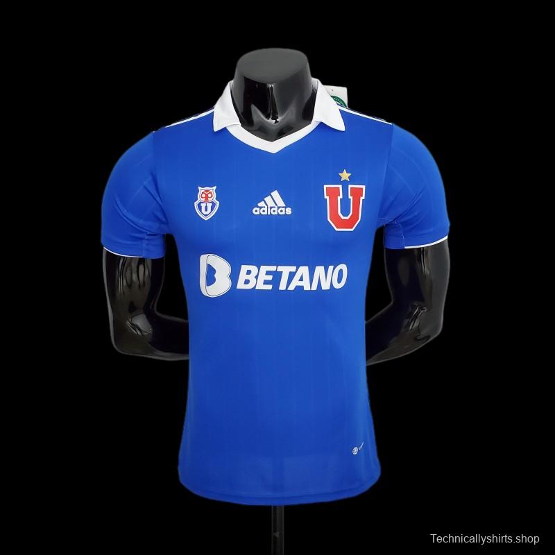 Player Version 22/23 Universidad De Chile Home  Soccer Jersey