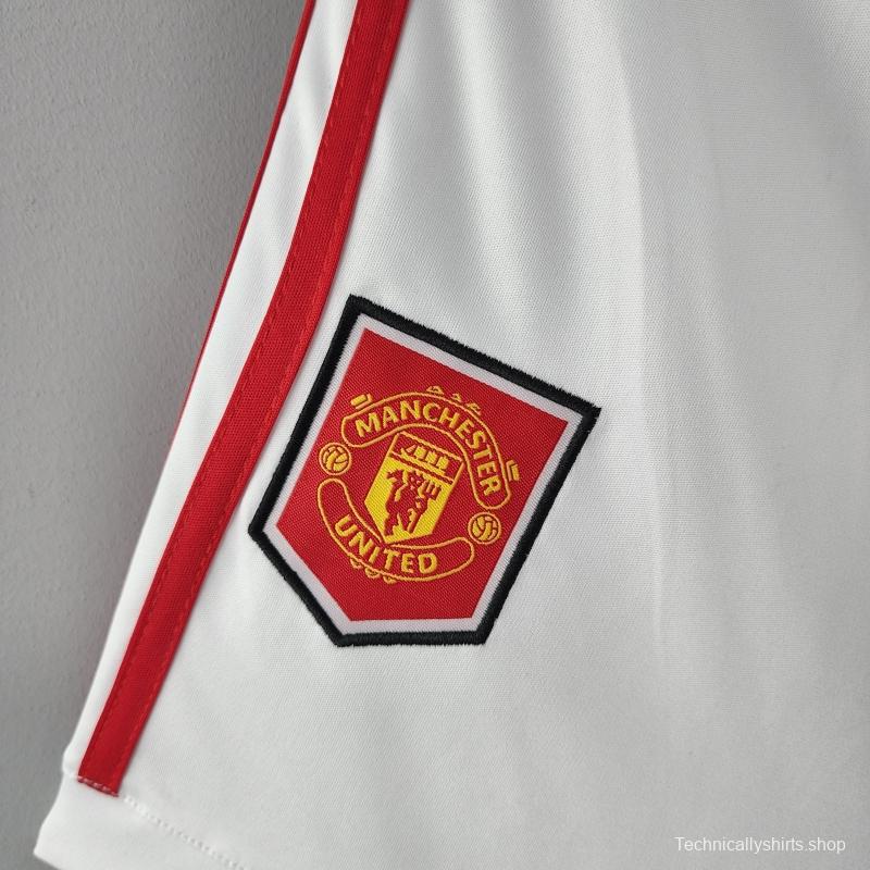 22/23 Manchester United Home Shorts  Soccer Jersey