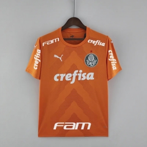 22/23 All Sponsor Palmeiras Goalkeeper Orange Jersey