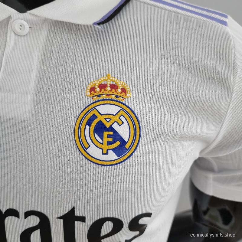 Player Version 22/23 Real Madrid Home Soccer Jersey