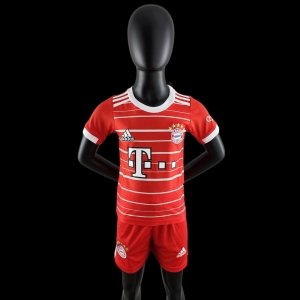 22/23 Kids Kit Bayern Munich Home SIZE16-28 Soccer Jersey