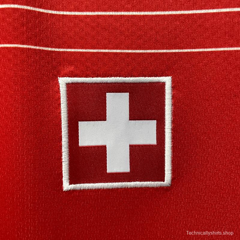 2022 Switzerland Home Soccer Jersey