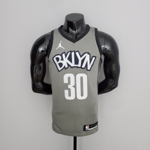 NBA Nets Curry #30 Flyer Grey Jersey