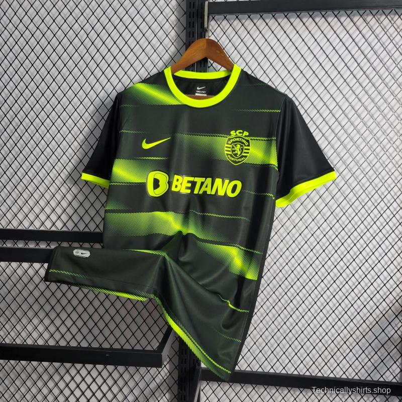 22 23 Sporting Lisbon Away Soccer Jersey