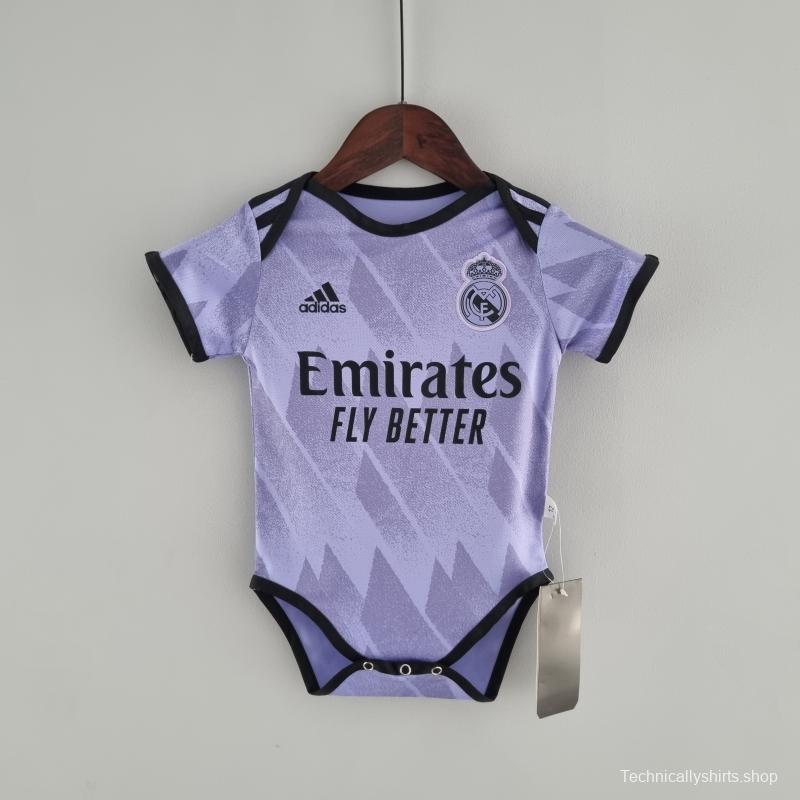 22/23 Real Madrid Away Baby KM#0031 9-12 Soccer Jersey