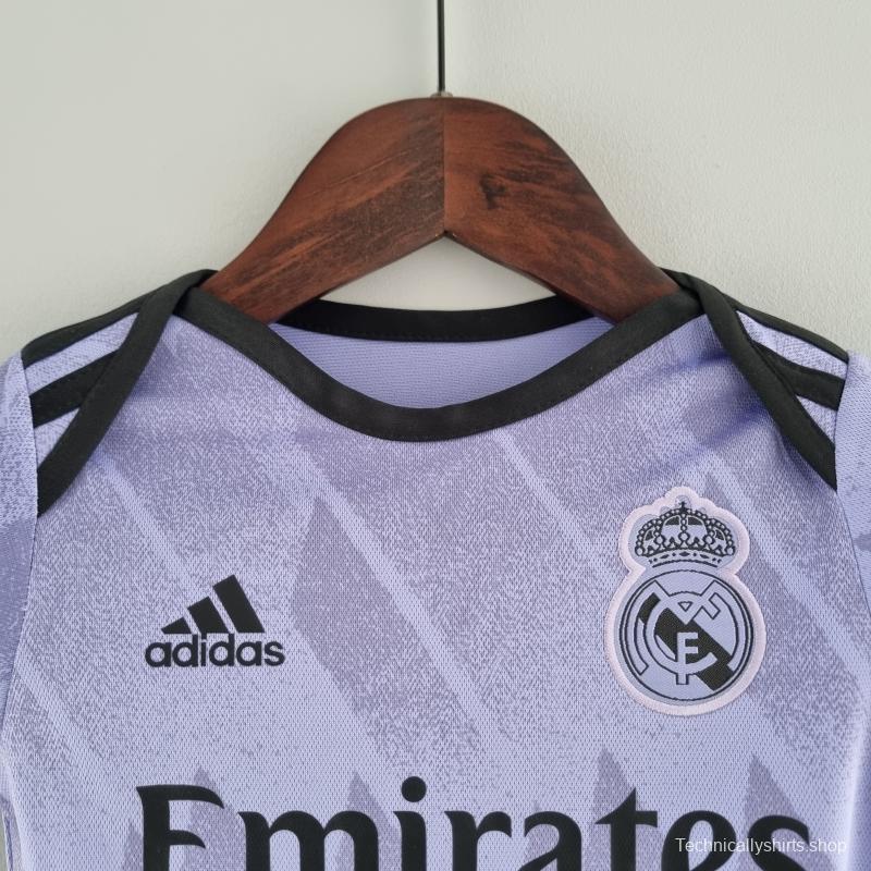 22/23 Real Madrid Away Baby KM#0031 9-12 Soccer Jersey