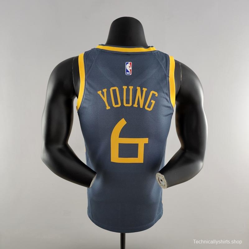 2018 YOUNG #6 Golden State Warriors Grey NBA Jersey