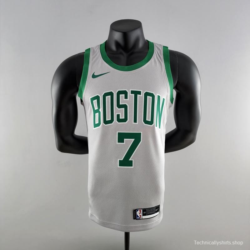 BROWN#7 Boston Celtics Grey NBA Jersey