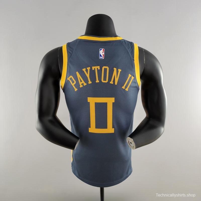 2018 PAYTON II#0 Golden State Warriors Grey NBA Jersey