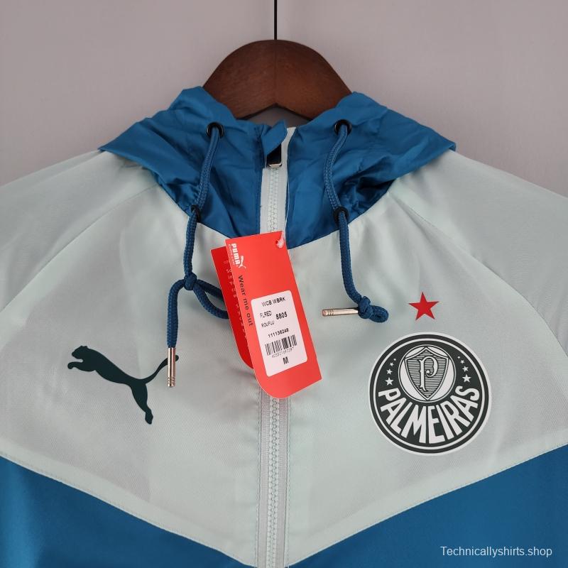 2022 Palmeiras Windbreaker Blue