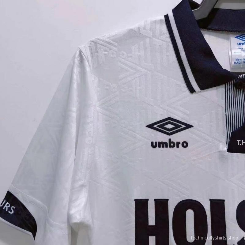 Retro 92/94 Tottenham Hotspur Home Soccer Jersey