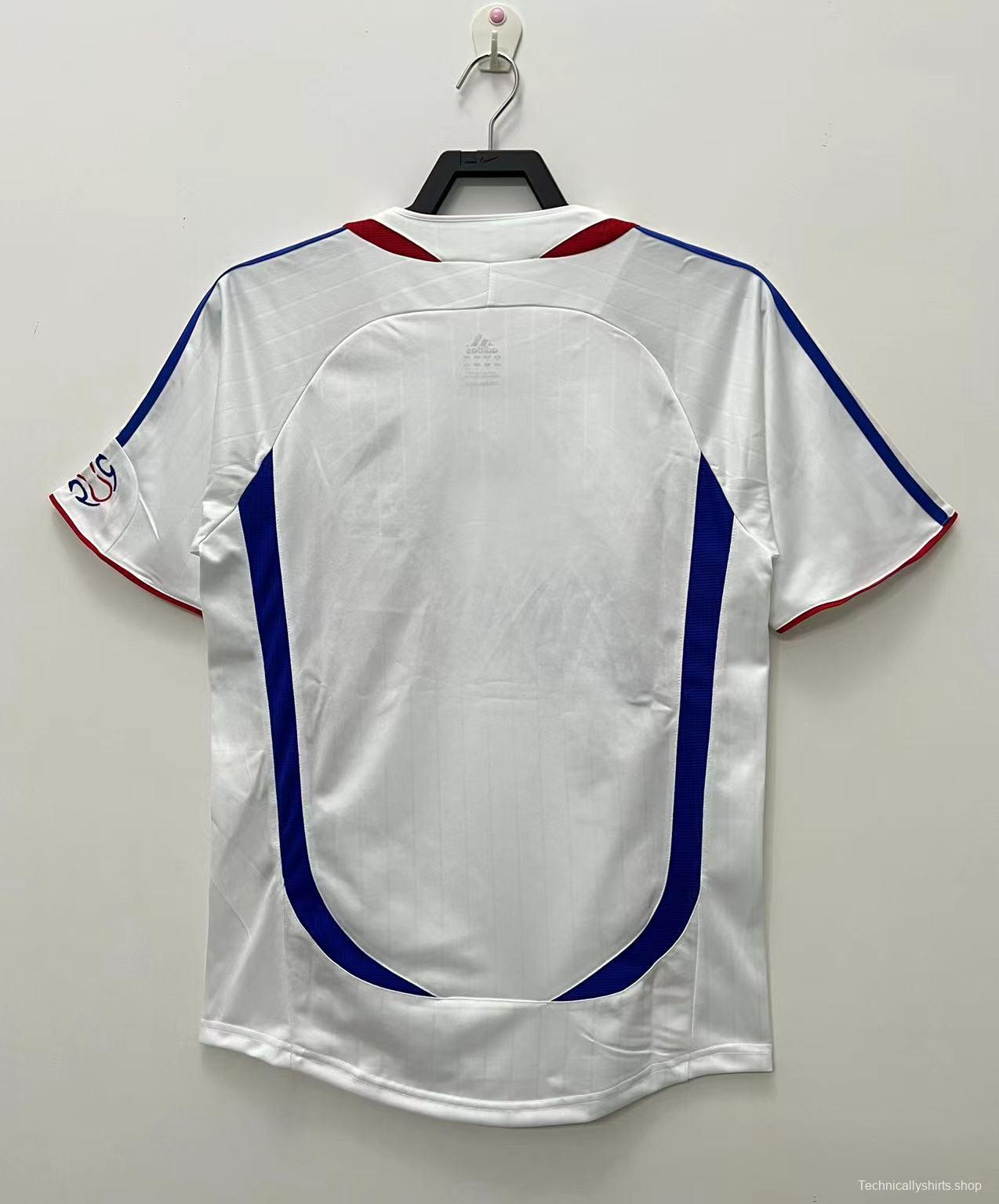 Retro 2006 France Away Soccer Jersey With 06 World Cup Patch