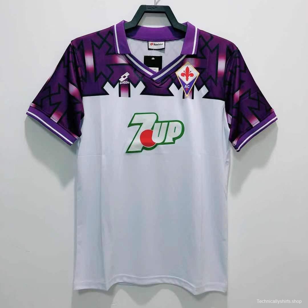 Retro 92/93 Fiorentina  Away Soccer Jersey