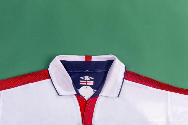 Retro 2004 England Home Soccer Jersey