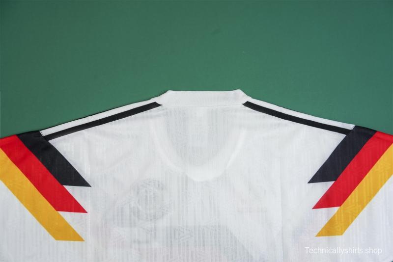 Retro 1990 Germany Home Soccer Jersey