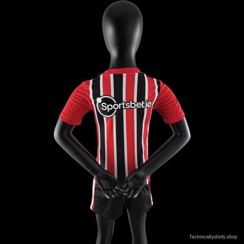 22/23 Kids Sao Paulo Away SIZE16-28 Soccer Jersey