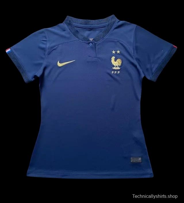 2022 France Home Woman Soccer Jersey