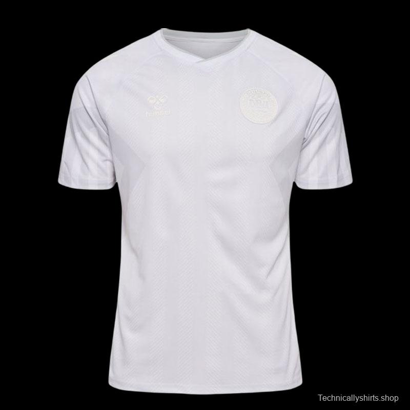 2022 Denmark Away White Jersey