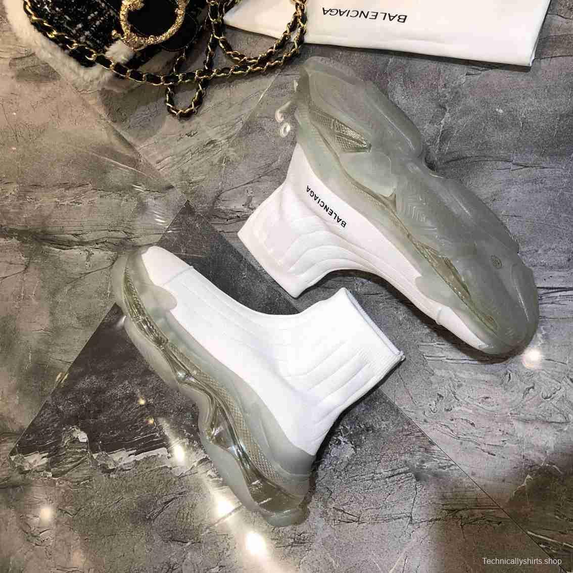 Men/Women Balenciaga Speed White Sneaker Item 6380330