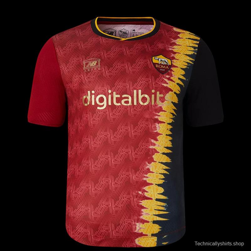 22/23 AS Roma Home Aries Collection Jersey