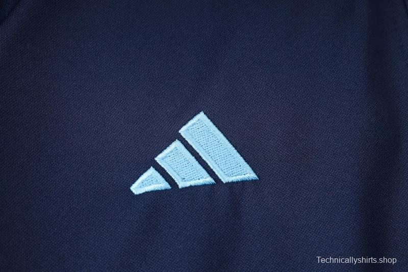 3 Stars 2022 Argentina Navy Full Zipper Tracksuit