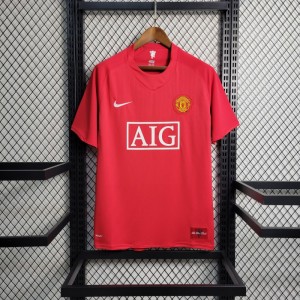 Retro 07-08 Manchester United Home Premier League Jersey