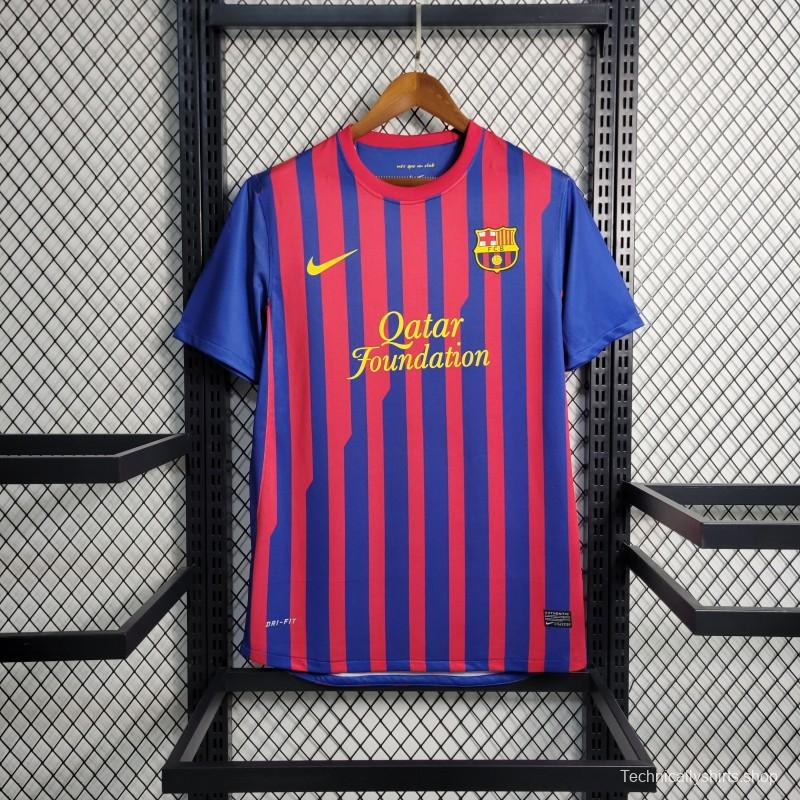 Retro 11-12 Barcelona Home Soccer Jersey