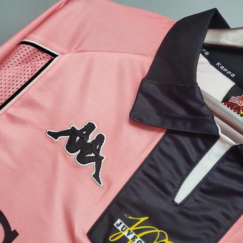 Retro 97/98 Juventus Away Pink Long Sleeve Jersey