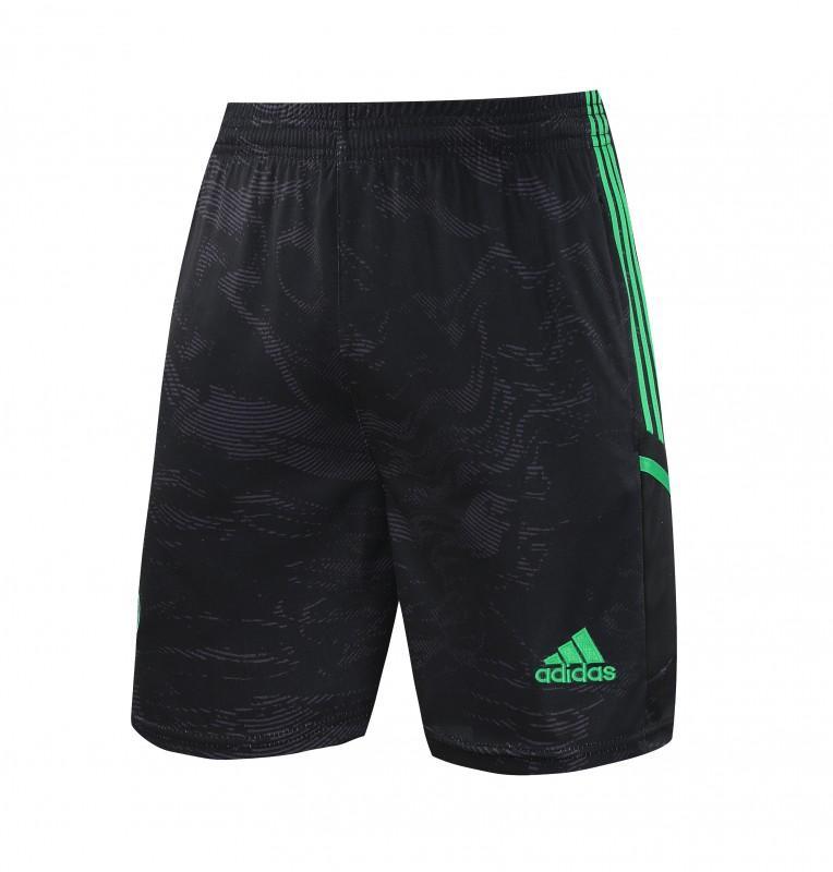 23-24 Real Madrid Black Green Pattern Short Sleeve+Shorts