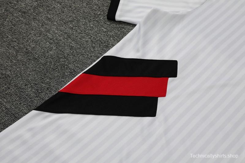 23-24 Flamengo White Remake Icon White Short Sleeve Jersey+Shorts