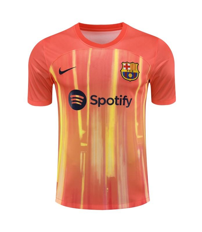 23-24  Barcelona Orange Short Sleeve Jersey+Shorts