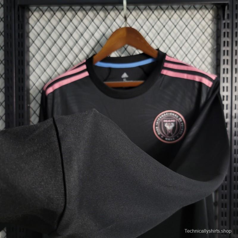 23/24 Inter Miami Away Long Sleeve Black Jersey