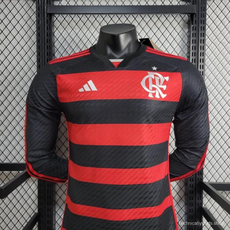 24/25 Player Flamengo Home Long Sleeve Jersey