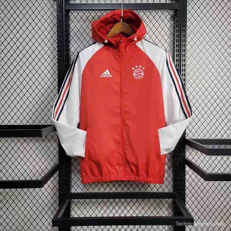 24/25 Bayern Munich Red Windbreaker